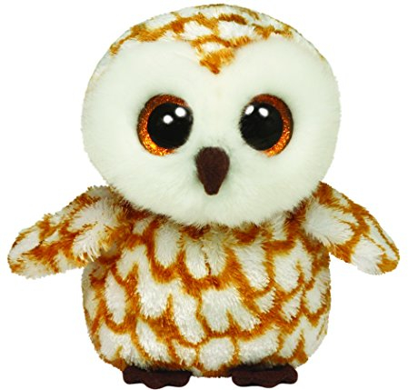 TY 7136095 7136095-Swoops-Schleiereule, Beanie Boos, 15 cm