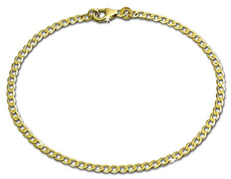 SilberDream GoldDream 19cm Damen Herren Armband Panzer 8 Karat 333er Gelbgold GDA0019Y Gold Armband