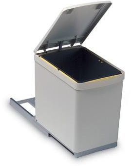 Pattumiera estraibile un secchio colore grigio (LxPxH 23x38x36)