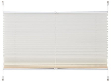 MY HOME Plissee/Faltenstore, my home, »Laholm«, Lichtschutz, Fixmaß, ohne Bohren natur Stufenlos verstellbar (H/B: 130/100 cm)