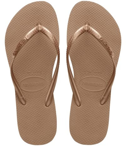 Havaianas Women's Slim Sandal, Rose Gold,35/36 BR (6 M US)