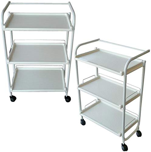 Beltom® Trolley Friseur-Kosmetikerin Kosmetikwagen Friseurwagen Rollwagen Kosmetikstudio Arbeitswagen Küchenwagen