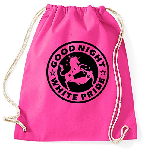 STYLETEX23 Einhorn Unicorn Good Night White Pride Turnbeutel Sportbeutel, pink