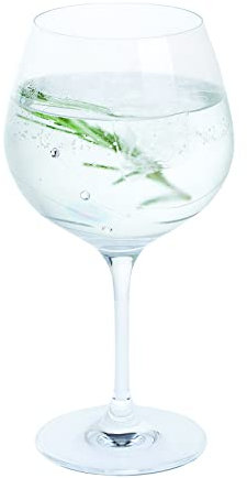Dartington Crystal Glitz Gin and Tonic Copa Glass, Single | Glitz Copa Glass | 210mm | 61cl | Embellished with Sparkling Crystal Elements| This Round Bowl Allows Plenty of Room for ice | Gift