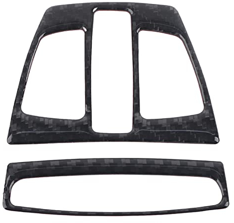Auto Front Leselampe Panel Abdeckung,2 stück Front Leseleuchte Blende Karbonfaser Blende für Leseleuchte Carbon Fiber Dekor Trim für 3er F30 F34 X5 X6 X1 X2