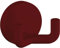 HEWI 477.90B025 33 Mantelhaken 477.90.025 Breite 60 mm, Tiefe 43,5 mm, Polyamid, Farbe: Rubinrot Matt