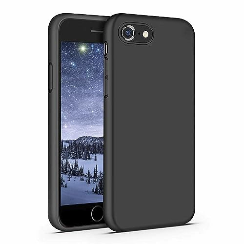 INF Hülle für iPhone 7/8/SE Handyschale sturzsicher stoßfest weiches Silikon schwarz