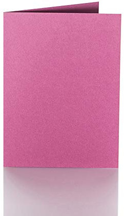 Paper24 25 Faltkarten A6 240g/m² Purpur für Briefumschläge im Format DIN C6