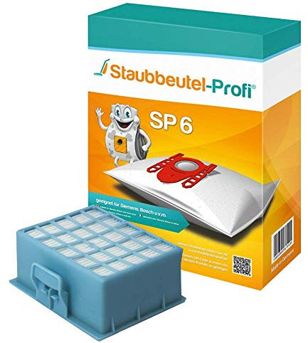 10 Staubsaugerbeutel, HEPA, geeignet für Siemens Z2.0 Hepa Filter HF156 - SP6 von Staubbeutel-Profi®