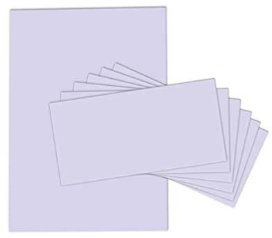 Briefpapier-Set Briefpapier mit Umschlag lila Briefbogen einfarbiges Papier selbstklebende Umschlag Briefe Einladungen (10 Blätter + 10 Umschläge)