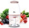 Uten Mini Chopper Electric Food Processor, 700ml Meat Grinder, Mini Chopper for Meat, Vegetables and Fruits, One Touch Operation Blenders for Kitchen, 4 Sharp Blades, 300 W