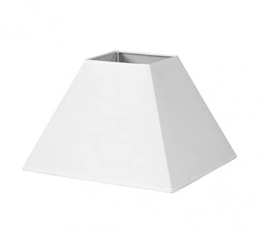 Pantalla Piramide Mezzo E27 Blanco 45dx20dx32h Tejido Popelin