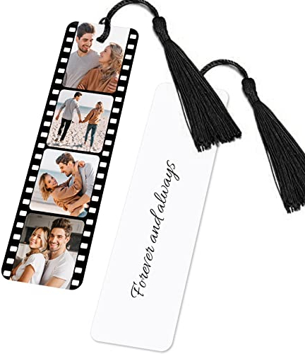 MOTICIUS Personalisiertes Lesezeichen - Lesezeichen Personalisiert mit Foto für Freundin, Freund, Lehrer, Familie, Haustiere