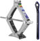 alca® Wagenheber Scherenwagenheber Universal Hubhöhe 100-350 mm mit Ratsche 1t mit drehbarem Sattel - Wagenheber Set I universell einsetzbar PKW Anhänger Motorrad