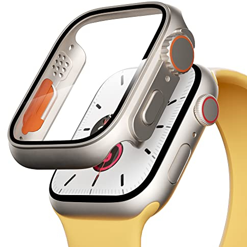 PZOZ Hülle Kompatibel mit Apple Watch Series SE2/SE/6/5/4 44mm mit PET Displayschutz, iWatch Sehr stark PC Schutzhülle, All-Around Schutz Case für Apple Watch Series SE2/SE/6/5/4(44mm)