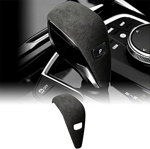 FDAIUN Alcantarn Style Auto Gear Shift Knob Cover Sticker Head Trim für BMW 3er G20 G29 Autozubehör 2020 2021 2022 2023 Schwarz
