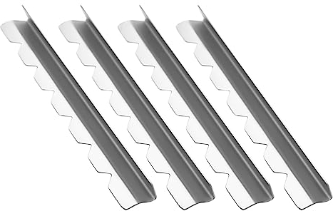Altsuceser 4 Stück Kebob Rack für Schaschlikspieße, Edelstahl-Spieße, Halter, kompatibel mit Holz, Bambus, rund, Metall, flache Spieße zum Grillen, Grillen, Zubehör aus Edelstahl
