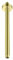 Braccio doccia da parete per soffione doccia, attacco a soffitto, oro spazzolato, 1/2, 30 cm