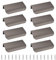 MOROBOR - Juego de 8 asas de cajones de aleación de aluminio para muebles de cocina, 80 mm, color gris antracita