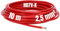 Kalitec 10 metri H07V-K 2,5 mm² rosso cavo di cablaggio I cavo flessibile I cavo singolo in PVC I cavo 2,5 mm2 I cablaggio a filo singolo I cavo di commutazione