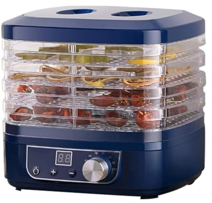 Plateau À 5 Couches Déshydrateur Alimentaire Électrique Machine De Séchage De Fruits Avec Minuterie Et Contrôle De La Température 95 ° F-158 ° F Pour Fruits, Légumes, Viande De Boeuf Séchée 350W