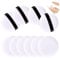 10 PCS Round Powder Puff, 2.36 Inch/ 6 cm Ultra Soft Makeup Sponge Set Velour Beauty Spong Blender Make Up Tools for Loose and Body Powder Setting Powder Face Concealer Cosmetic Foundation Blush
