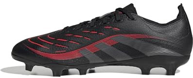 adidas Unisex Predator League Firm Multi Ground Football Boots Fußballschuhe, Core Black/Grey Four/Lucid Red, 44 2/3 EU