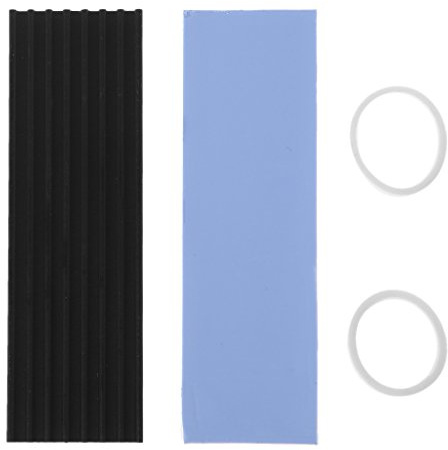 YIGZYCN Für M.2-Festplatten Kühlkörper Dünner Reiner Aluminium Kühler Für M2 NVME N80-2280 PCIE SSD 70 X 21 X 3 M Computer Kühlkörper Montagestift CPU Kühlsystem Kühler Speicher Wärmeableitung