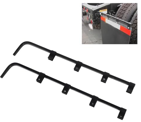Staffa per Gancio per Paraspruzzi per Camion da 30 Pollici Set di Staffe per Paraspruzzi Diritte in Acciaio Al Carbonio per Carichi Pesanti di Ricambio per Semirimorchi Camper