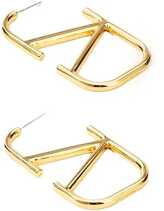 ARHZ 1 Paar Goldene Ohrringe Damen, Gold Ohrringe Damen, Gold Schmuck, Tropfen,Buchstabe V Designer Geometrische, Damen Ohrringe, Große Hängend Für Frauen Und Mädchen,Geschenke Für Frauen