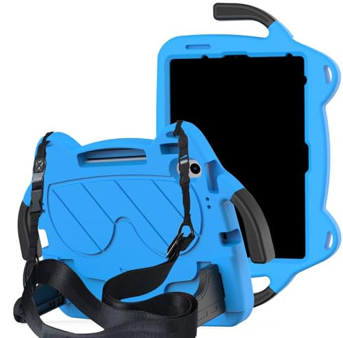 SharkProten Funda Infantil para Lenovo Tab M11/Lenovo Tab P11 TB-J606F/Redmi Pad SE (2023)/Samsung Tab A9 Plus 11,0, Funda para Tablet EVA + PC, Apta para niños, con Correa para el Hombro