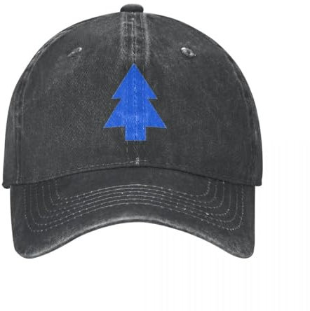 Unisex Baseball Gewaschene Baumwoll hüte Männer Frauen Outdoor Sport Gravity Falls Dipper Denim Baseballmütze Kiefern Baum Gym Hip Hop Sommer Sonnenfest Weiblich Classic Print Snapback Cap Laufkappe