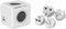 Cubenest PowerCube Rewirable USB A+C PD 20W | Reiseadapter (EU/US/UK/AU) | Typ F | Red Dot Design Award, Grau