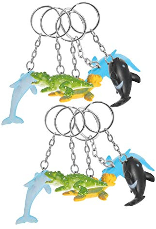 LIFKOME Tiere Design Schlüsselanhänger 12 Stück Thema Tasche Hängen Dekore Schlüsselanhänger