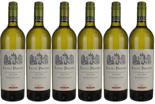 Calvet - Prestige Sauvignon Blanc - Vin blanc Cuvée Fumée (6 x 0,75L)