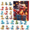 Drachen Weihnachten Adventskalender | Adventskalender Anhänger 24 Tage Urlaub | 2D Adventskalender Spielzeug Dinosaurier Anhänger für Jugendliche und Erwachsene