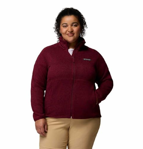 Columbia Damen Pullover Wetter Full Zip 2 Fleecejacke mit durchgehendem Reißverschluss (1er Pack)