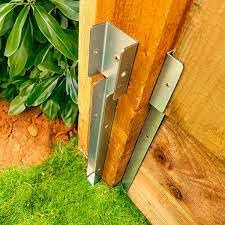 50mm Fence Panel Clips/Trellis U Clip Bracket BZP for Timbers Fixing Garden Post, Pack of 10