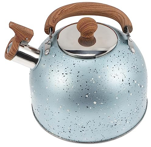 Cabilock olla para cocina water boiler hornillo gas olla inducción ollas induccion hervidor de agua hervidor de agua eléctrico tetera doble tetera para cocina olla de agua madera Blue