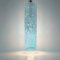 LED Glas Pendelleuchte Petrol blau mit Timer - 24 x 6 cm - Deko Hängelampe Batterie betrieben warm weiß beleuchtet - Dekoleuchte Stimmungslicht Hängeleuchte Glaslampe Innenleuchte kabellos