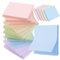 BAISEN 1050 Pieces Pastel Sticky Notes (76x76mm) - Removable Colored Self Adhesive Square Memo Pads for School Office Home Supplies -15 Pads/5 Colors