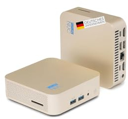 FutureNUC Lux Mini PC Intel i5-13420H - 16 Go RAM, SSD 512 Go | Marque allemande | Garantie 4 ans - 8 cœurs jusqu’à 4,6GHz - Windows 11 Pro - WiFi 6E - USB-C 3.2 - LAN 2,5G