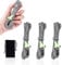 HIKEMAN Reflective Tent Guy Ropes - 2mm UHMWPE Camping Guide Rope,4M Guy Line with Luminescent Tensioner for Outdoor Camping Hiking Awning Tents (Grey)