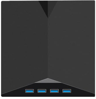 7-in-1 External CD/DVD Drive for Laptop, Portable Burner with SD/TF Card Reader & 4-Port USB Hub