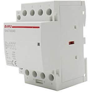Disjoncteur Différentiel DIN Rail, Contacteur Modulaire 4P 32-63A AC 110V 220V 50/60Hz, Rail Din, Contrôleur De Commutateur Domestique, 4NO 4NC 2NO 2NC, Maison Intelligente, Hôtel(110V,2NO2NC_63A)