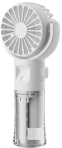 Genérico Ventilateur portable de brumisation, ventilateur personnel avec nébuliseur, petit refroidisseur d'air rechargeable par USB pour hommes et femmes adultes en voyage ou en randonnée