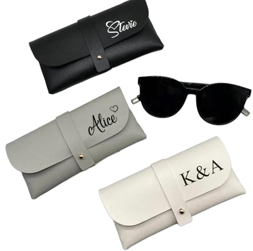 Custodia for occhiali in pelle personalizzata, scatola for occhiali da sole personalizzata, custodia morbida for occhiali, regalo for uomo e donna, regali for damigelle d'onore for feste di nozze