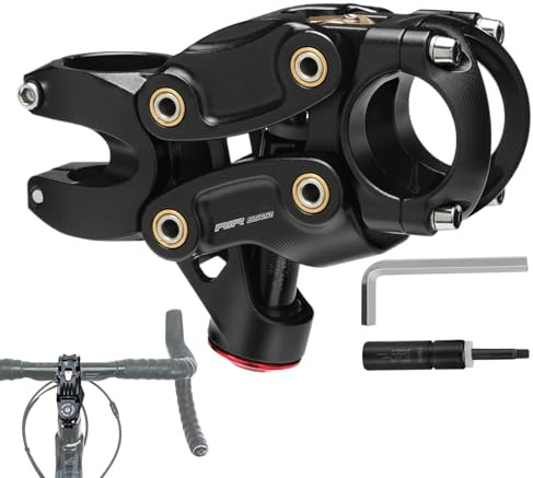 Generisch Vorbau Für Mountainbikes - Stoßdämpfende Fahrrad-Lenkerstütze - Ergonomischer Dämpfer Mit Präzisionsfederung Für Gravelbiking Und Geländefahrten