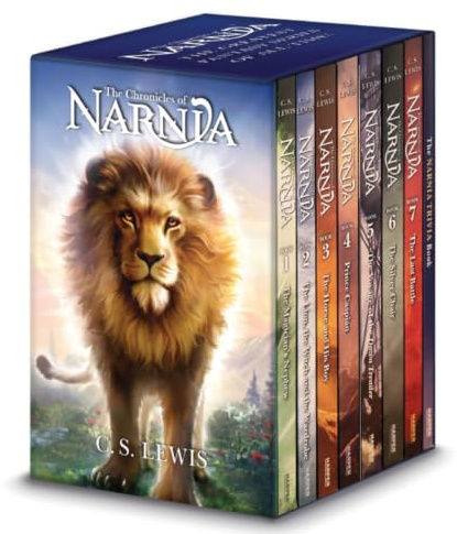 The Chronicles of Narnia 8-Book Box Set + Trivia Book Includes The Magician's Nephew,The Lion the Witch and the Wardrobe, The Horse and His Boy,Prince Caspian, The Voyage of the Dawn Treader ,The