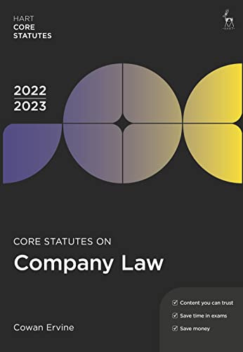 Core Statutes on Company Law 2022-23 (Hart Core Statutes)